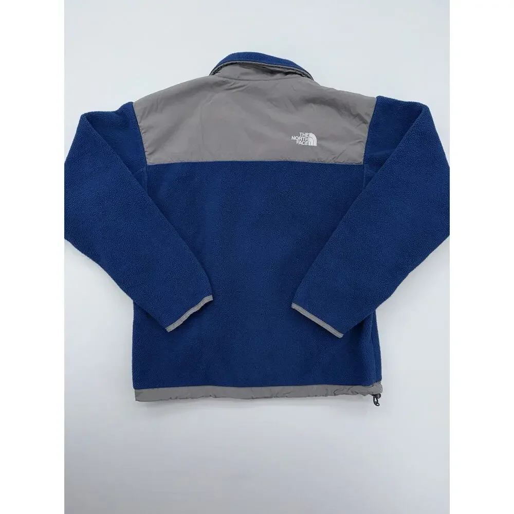 The North Face Denali Polartec Fleece Jacket Vented A193 Grey Blue Men's Small